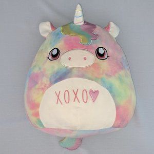 Squishmallow 16" XOXO the Rainbow Unicorn Tie Dye Caticorn